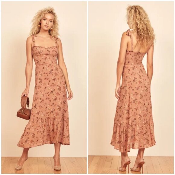 💕REFORMATION💕 Nikita Dress ~ Arianne Floral Print 2 NWT - Picture 1 of 10
